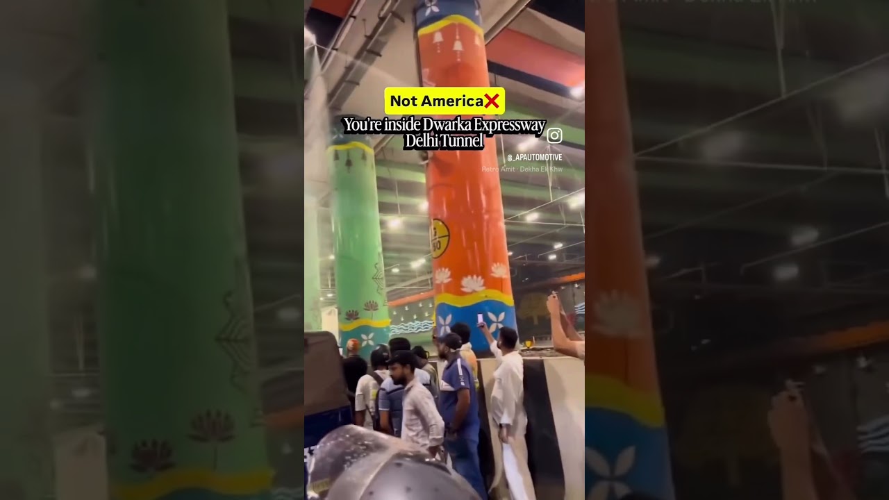 Not America!🇮🇳Delhi Tunnel's Smart Technology Stopped a Car Fire🔥
