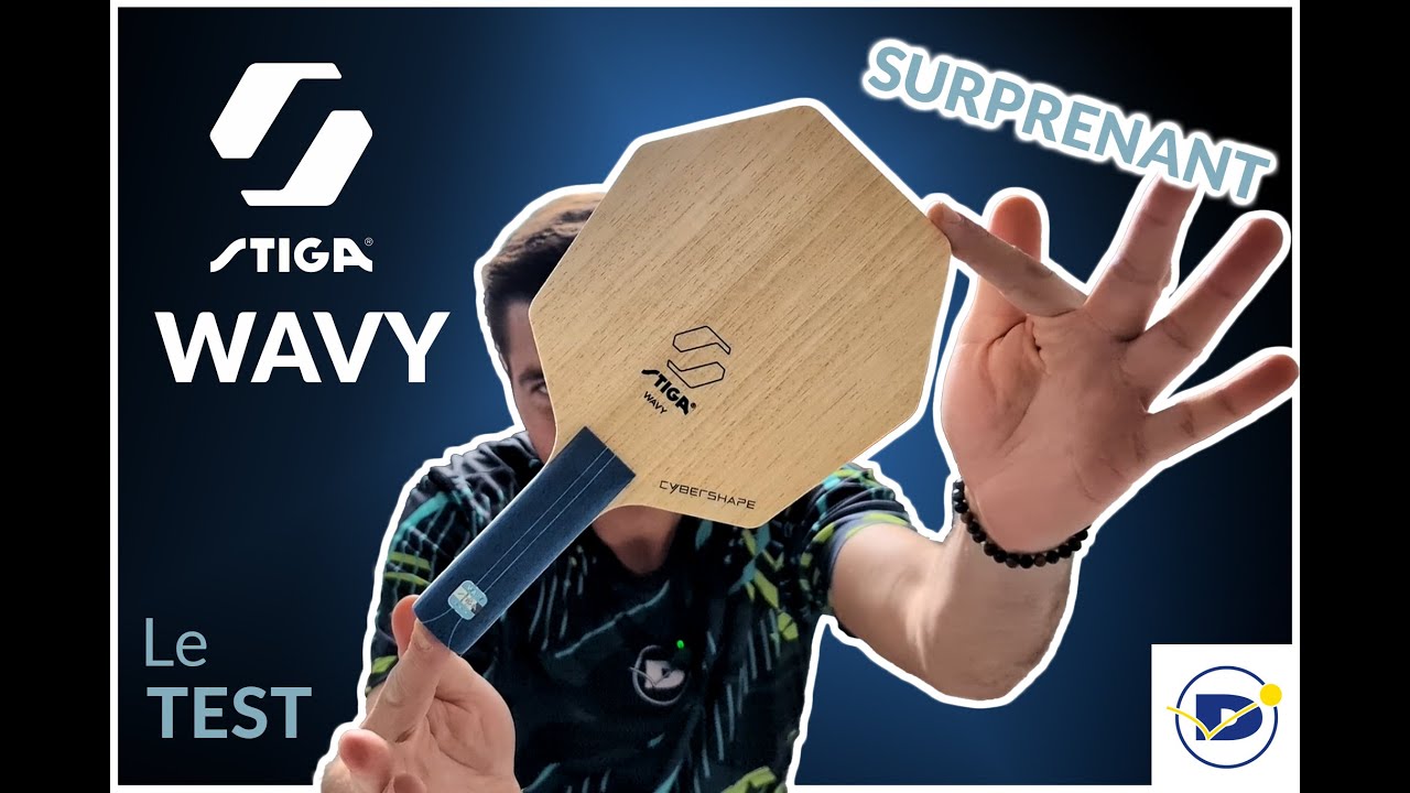 Le bois STIGA WAVY avec technologie UltraFiber – Performance et Innovation ! 🏓