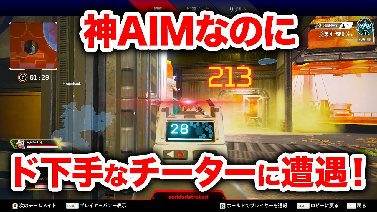 【APEX LEGENDS】安置確認すらできないチーターに遭遇！【エーペックスレジェンズ】