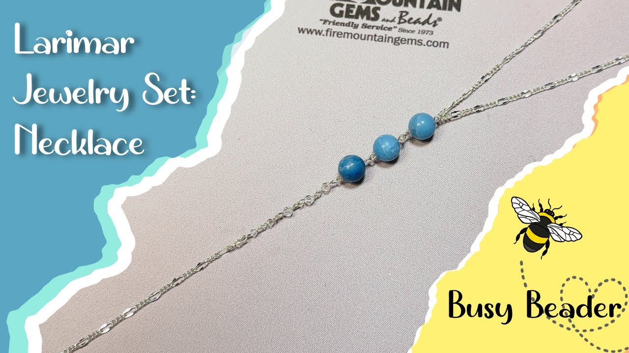 Dive Into The Ocean With Diy Larimar Jewelry Set: Part 3! Necklace