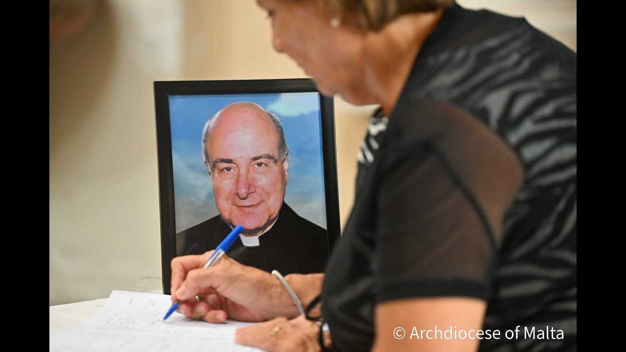 L-aħħar tislima lil Mons. Philip Calleja, il-Knisja tal-Ġiżwiti, il-Belt Valletta, 19 t'Awwissu 2022