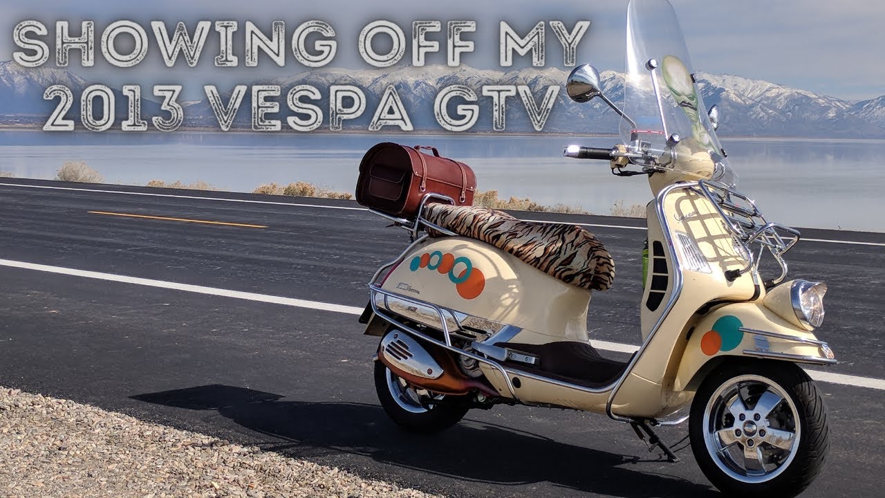 2013 Vespa GTV walk a round showcasing all the modifications I have done.