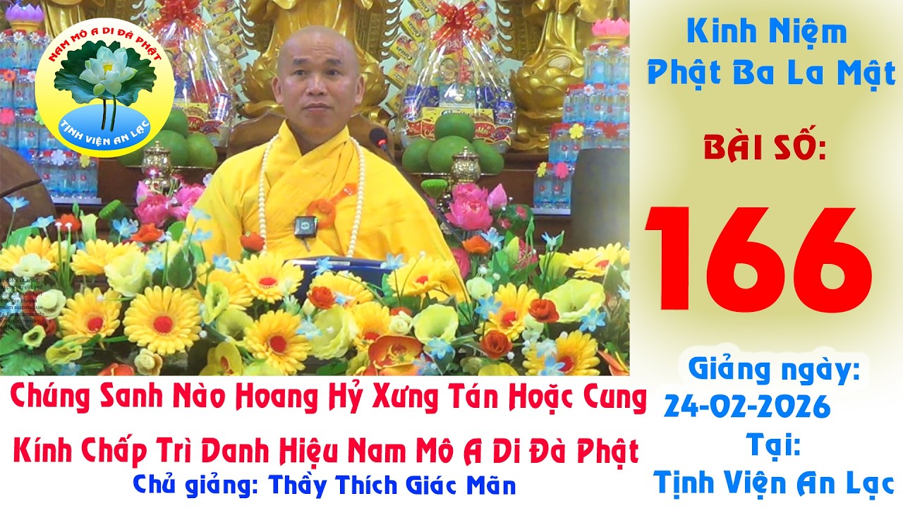 166 Kinh Niệm Phật Ba La Mật Lần 4