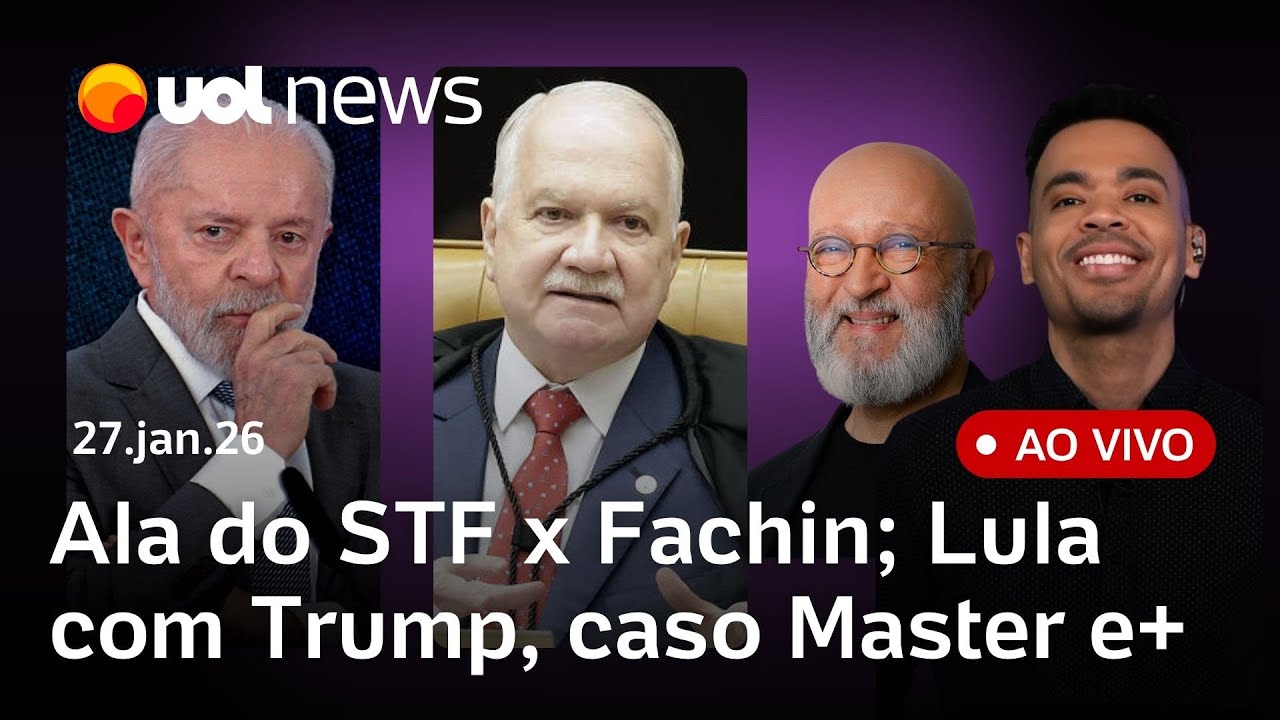 Fachin é criticado por ala do STF; caso Master e Lewandowski; Lula com Trump; Flávio Bolsonaro e+