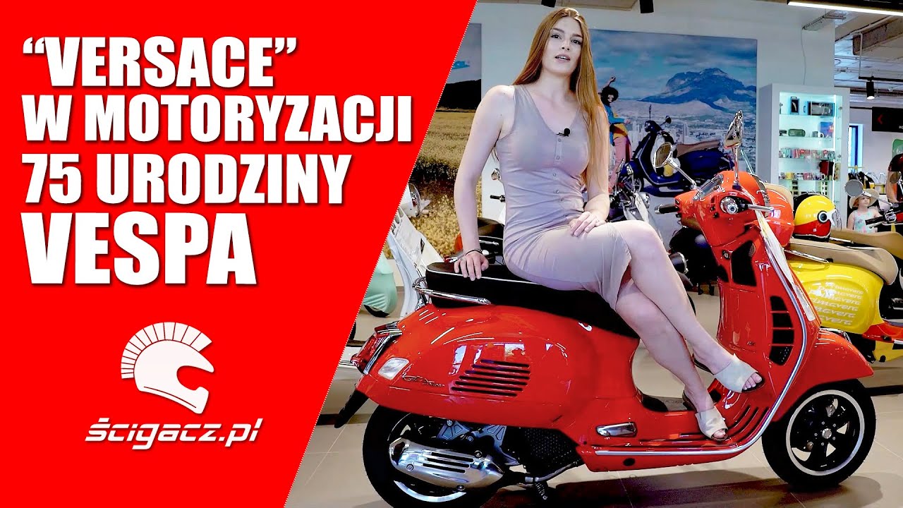 Skutery Vespa - 75 urodziny. Vespa GTS 125 75th Anniversary, Sean Wotherspoon, Racing Sixties