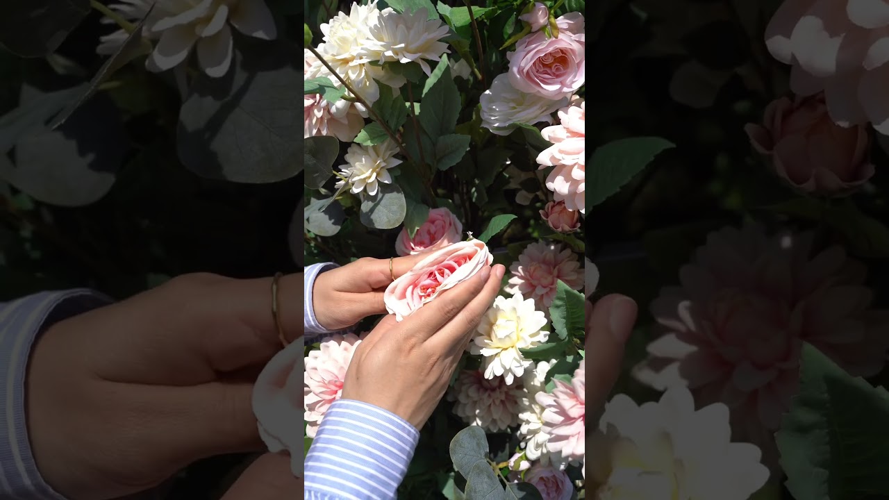 What should I do when receive the arch? #events #floralbackdrop #flowerarch #weddingplanning #party