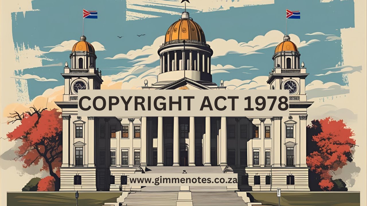 Copyright Act 1978: Protecting Creative Works & Intellectual Property in South Africa