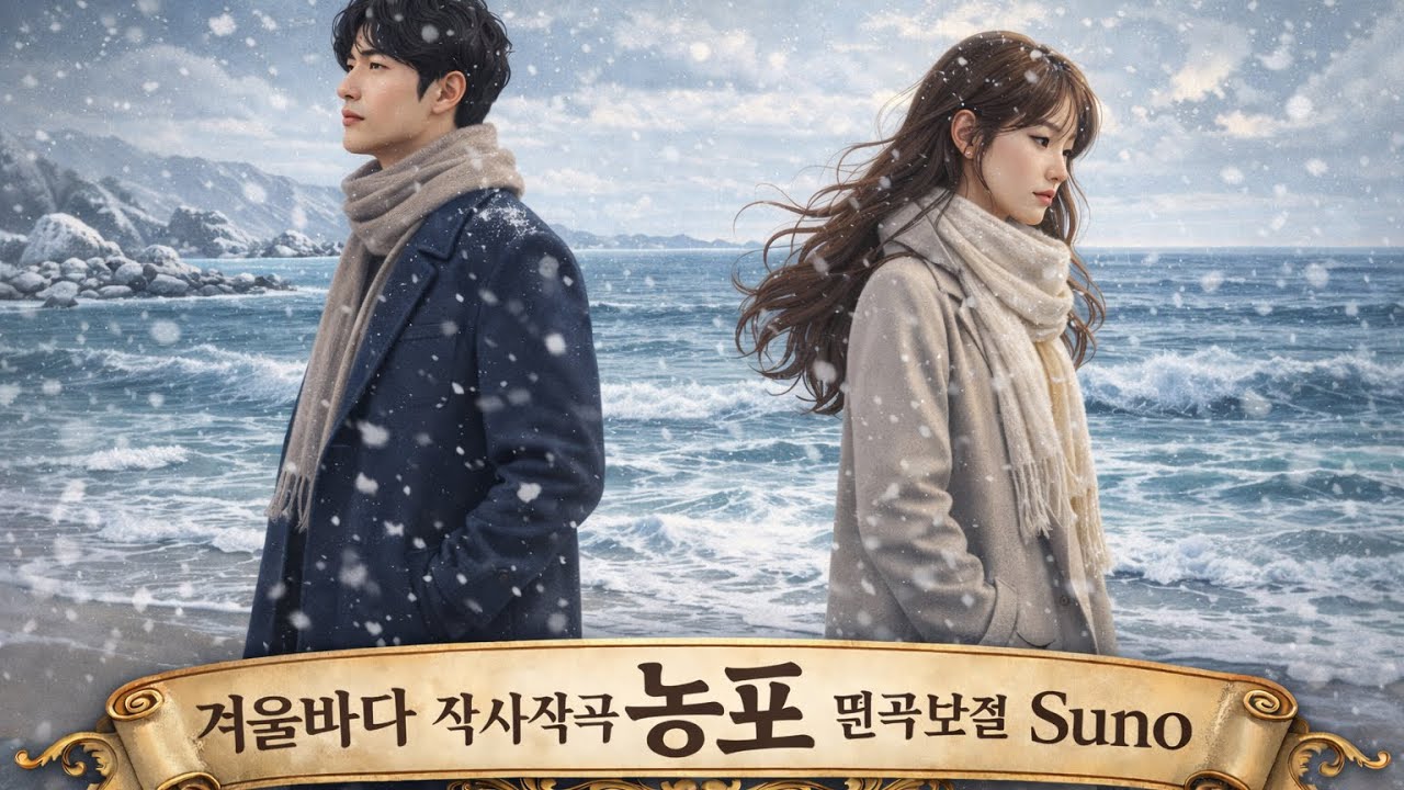 겨울바다 작곡작사 농포 편곡보컬 Suno