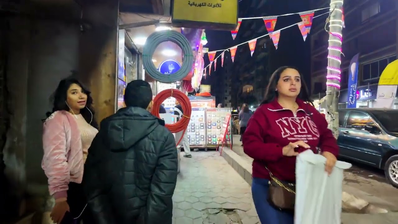 حارات وأزقة عين شمس الشعبية | جولة سير مسائية في مصر