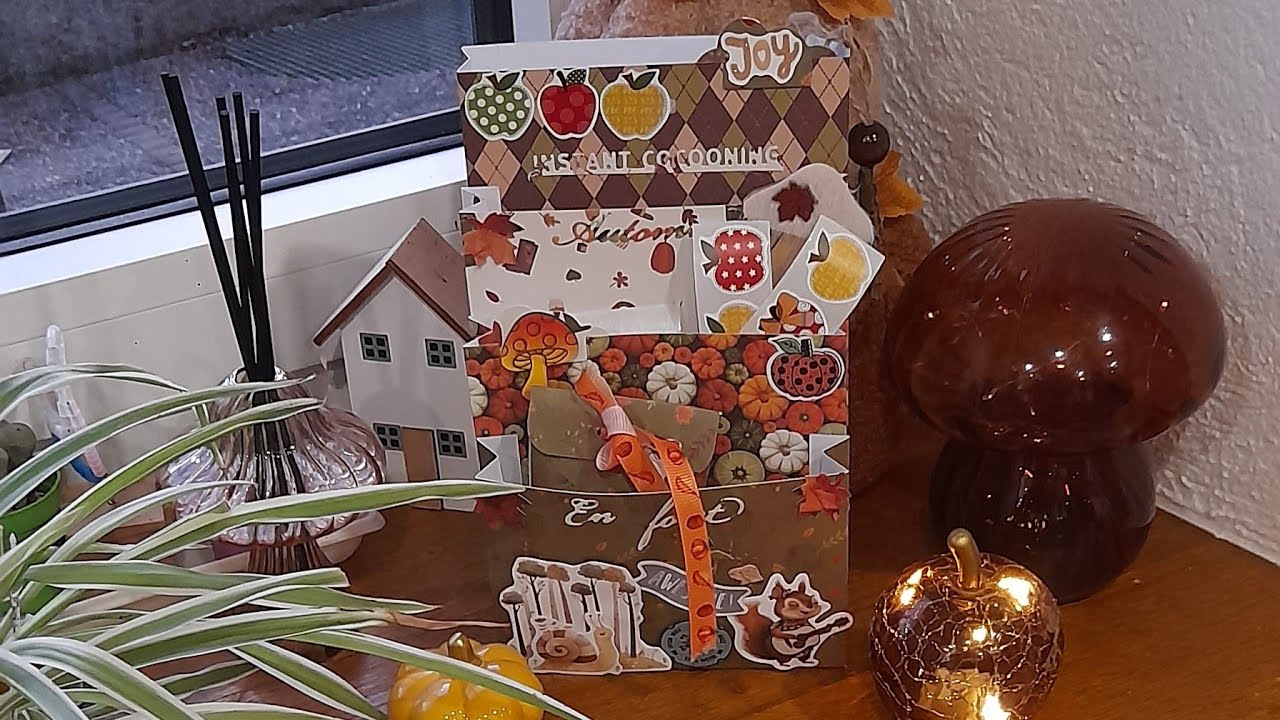 TUTO LOADED ENVELOPPE AUTOMNALE 100% ACTION #scrapbooking #loaded #action #loisirscréatifs