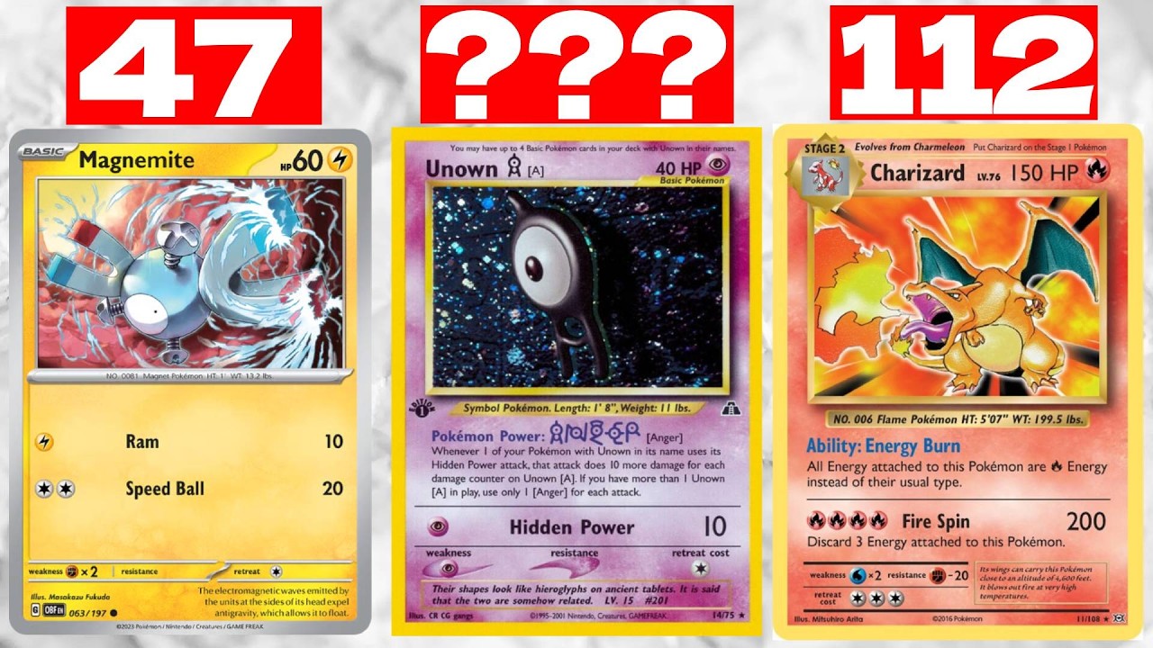 Pokemon with the MOST Cards