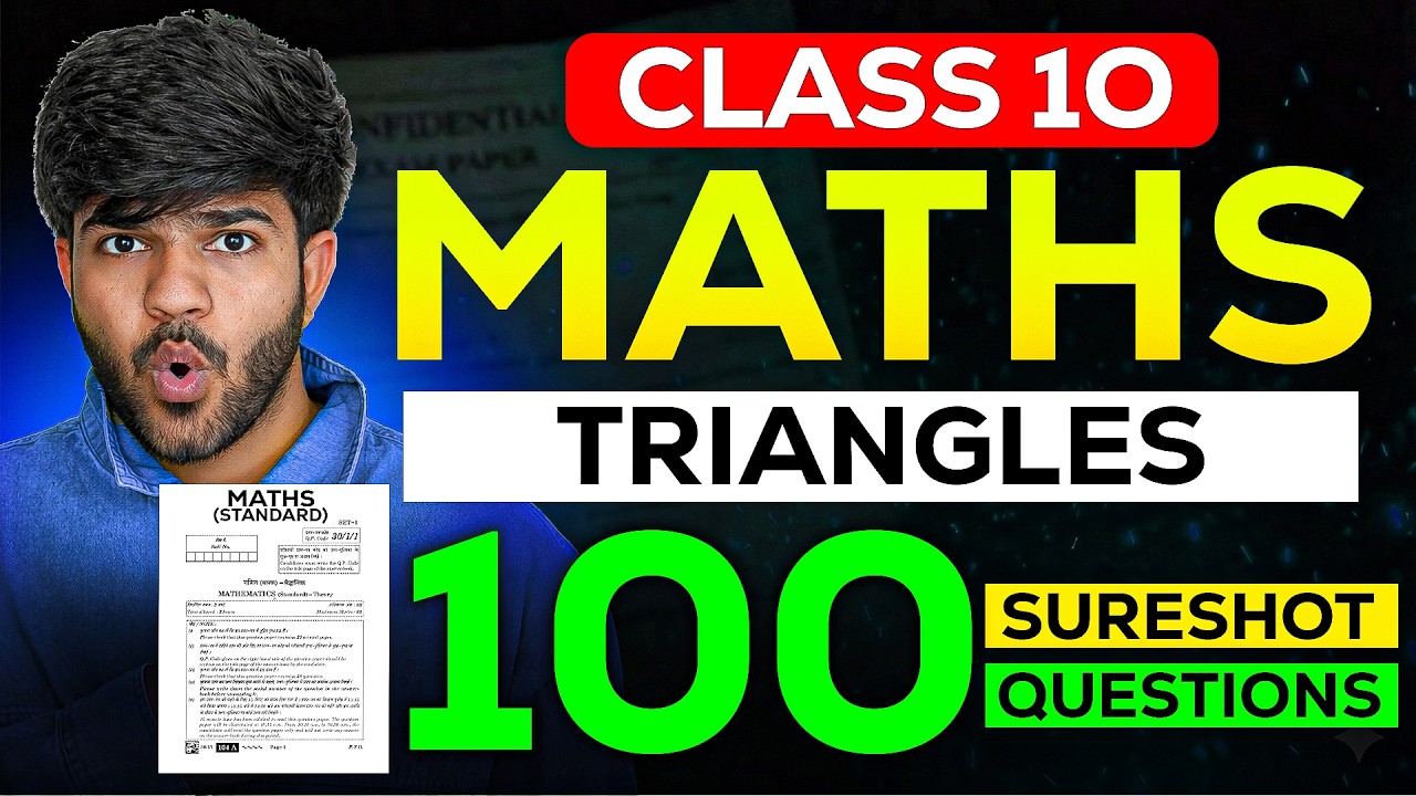 Class 10th Triangles 100 Sureshot Questions | Class 10 Maths | Watch It Before 17 February😱🔥