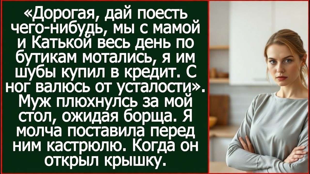 Дорогая, я маме с Катькой шубы в кредит набрал, весь день по бутикам таскались!