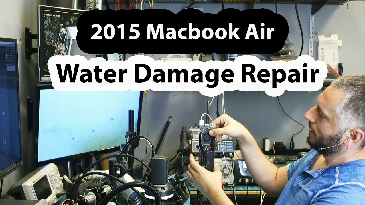 2015 Macbook Air water damage Repair 820-00165 - No power No green light