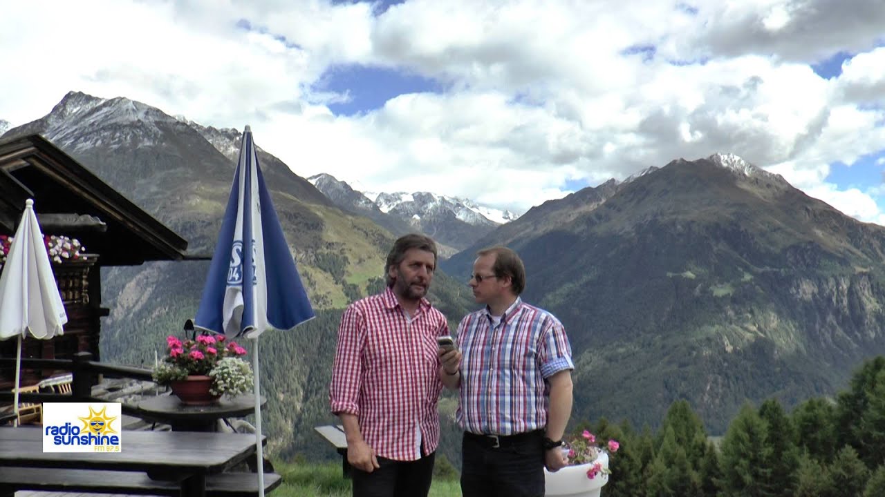Radio Sunshine Benoit Gauder im Interview mit Roland Gr&uuml;nder von der Gampa Alm in S&ouml;lden
