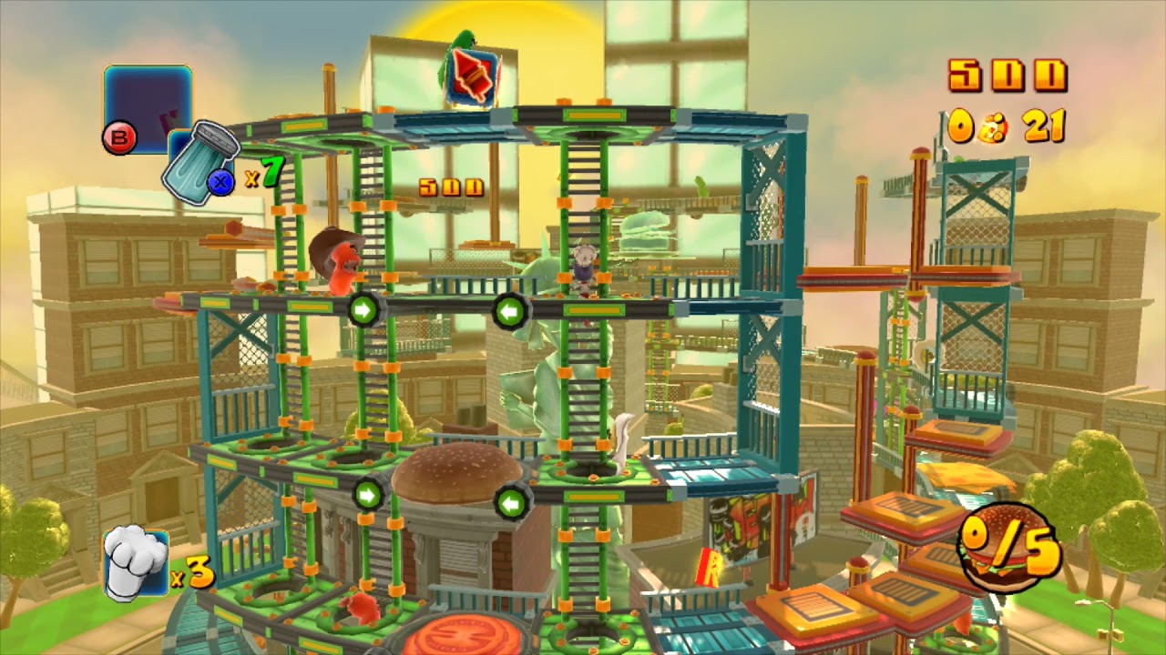 BurgerTime: World Tour Xbox 360 Intro + Gameplay [No Commentary]