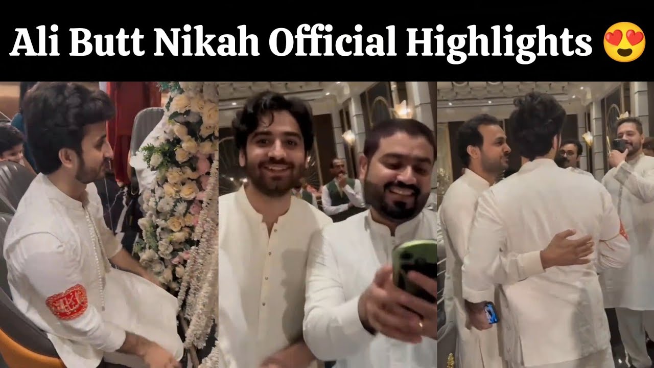 Ali Butt Nikah Official Video 😍 Umar Butt Brother Ali Butt Nikah video 