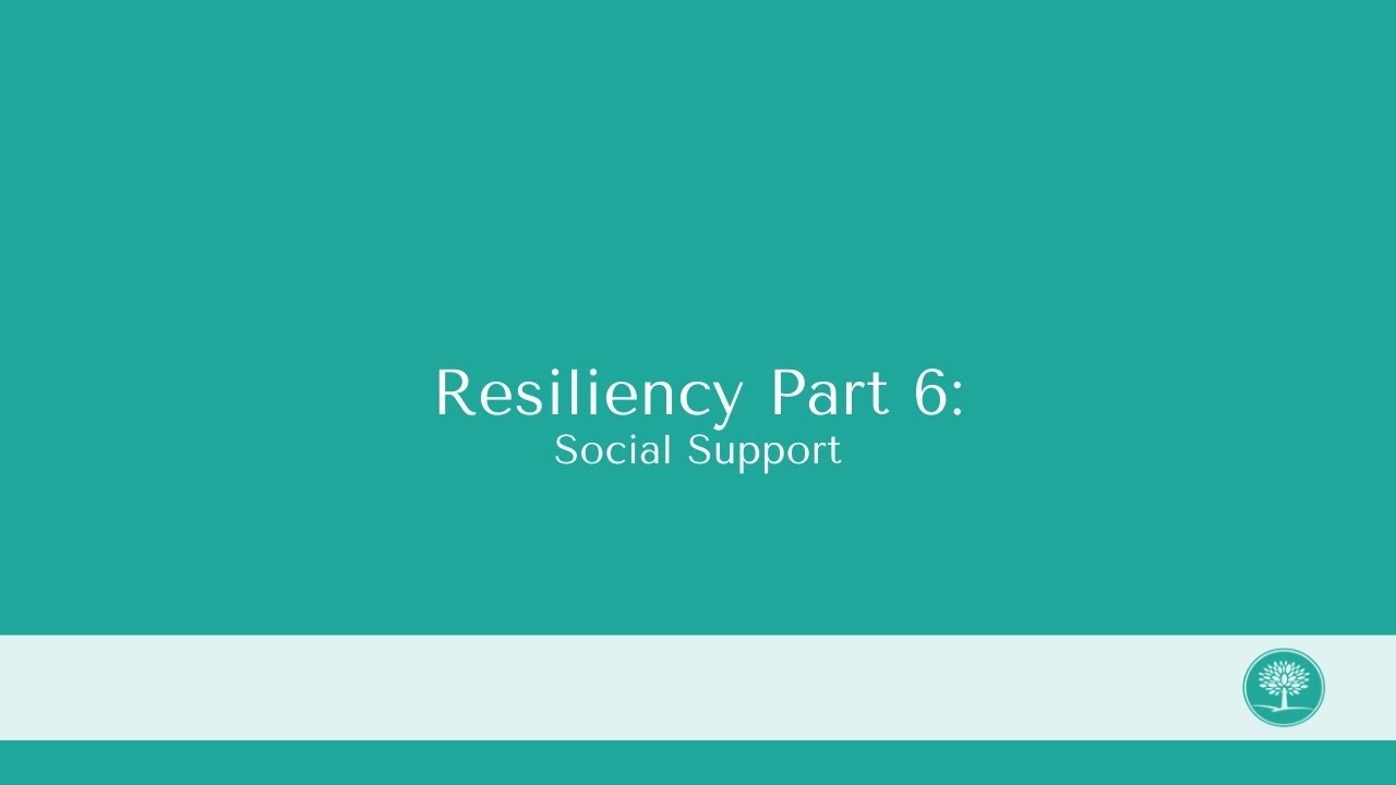 Resiliency Part 6: The Role of Social Support in Recovery