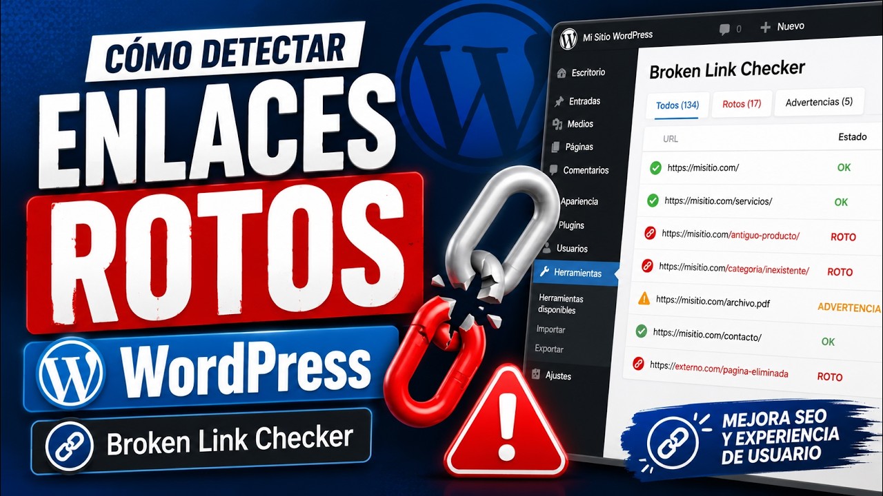 🧩 Cómo detectar enlaces rotos en WordPress con Broken Link Checker | Curso de WordPress #29