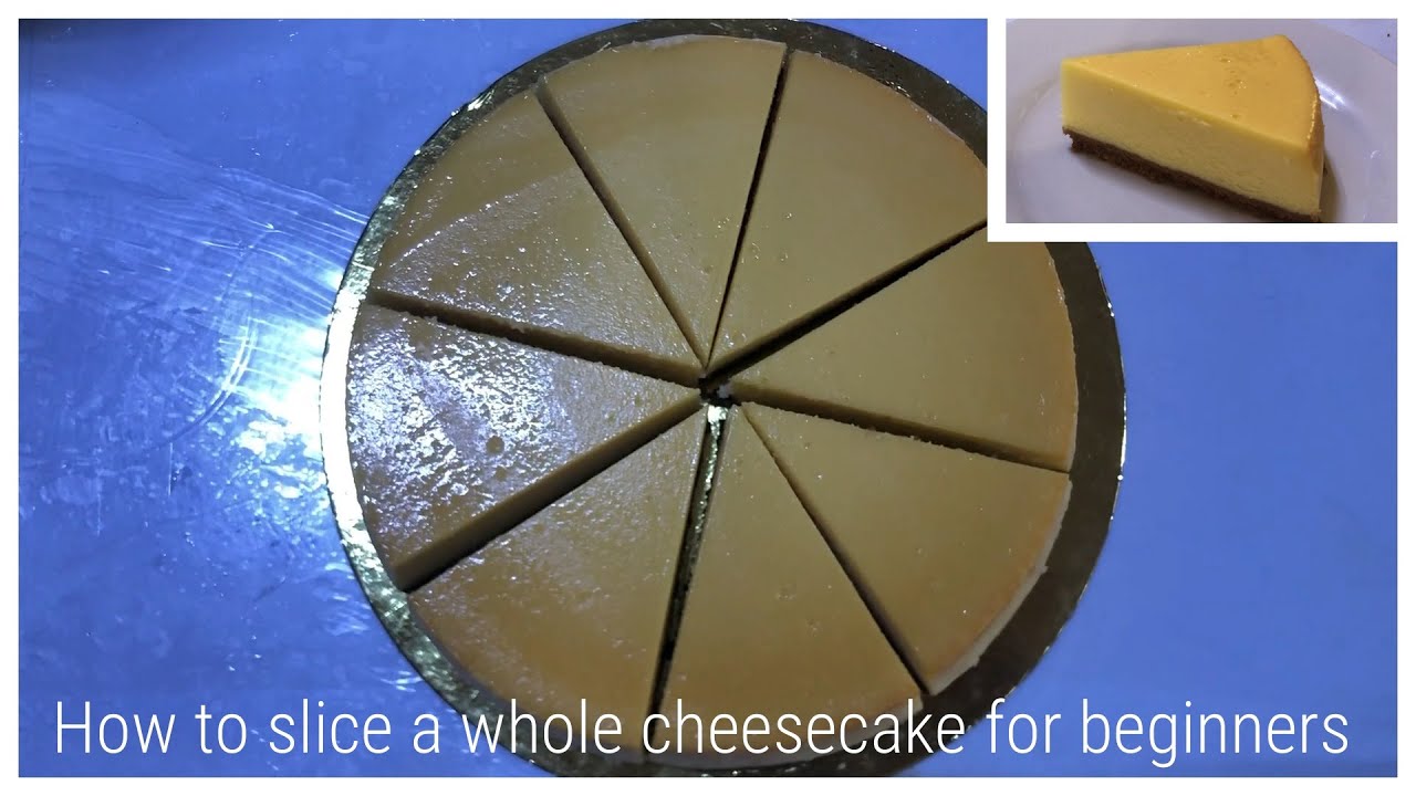 How to slice a whole cheesecake for beginners | Jae Cyda