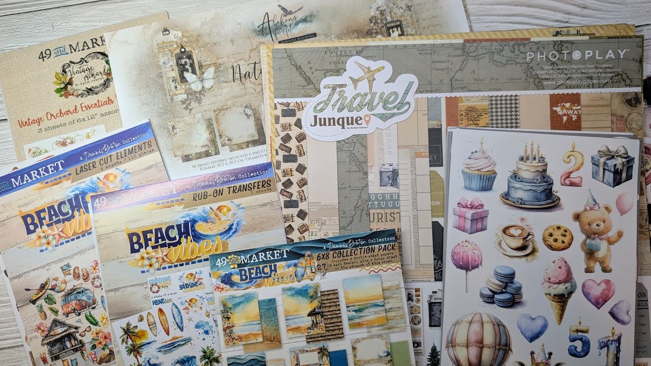 Haul video: 49& market/Photoplay/Craft O'Clock/ Alchemy of Art #haul #scrap #crafting #scrapbooking 