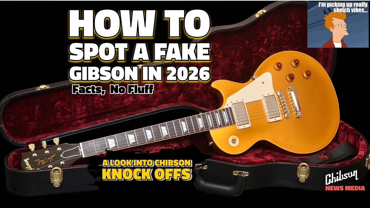 Поддельные гитары Gibson лучше, чем когда-либо — как распознать гитару CHIBSON в 2026 году