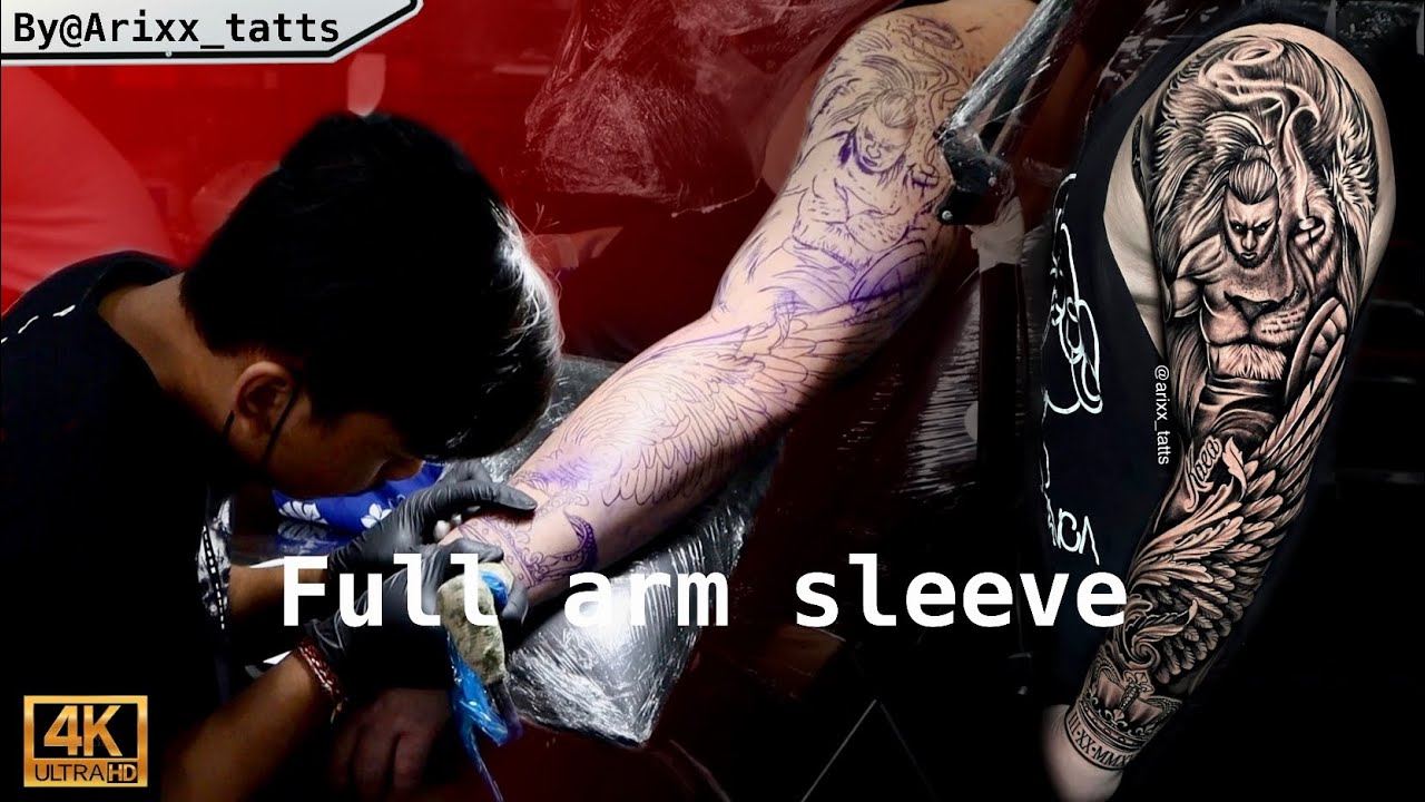 Amazing Full Arm Sleeve Tattoo Just Done @PlatinumTattooStudioBali ||Done Artist By @arixxtatts