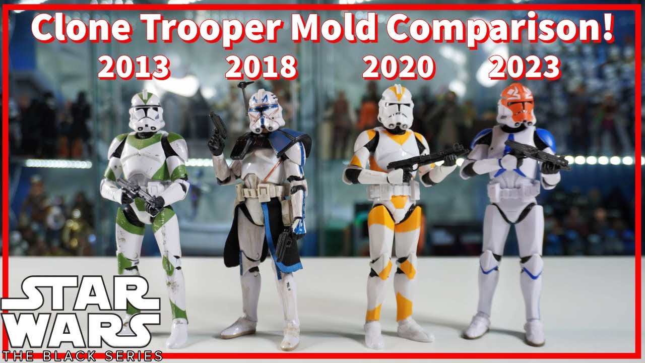 Comparing Every Black Series Clone Trooper Mold!