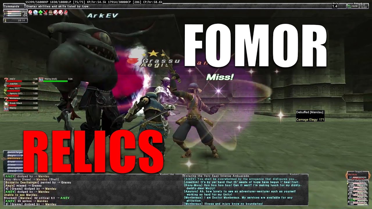 FFXI Ambuscade V1 October 2021 Very Easy - Ahriman / Fomor
