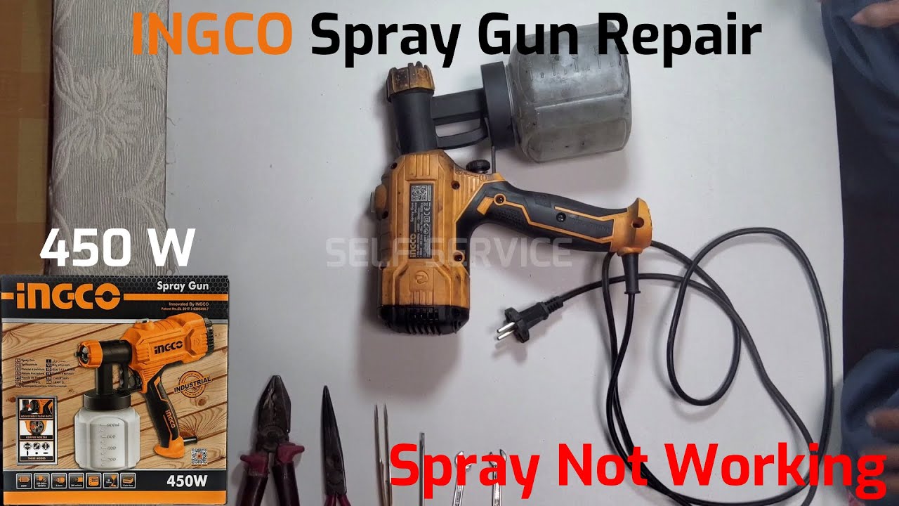 INGCO Spray Gun Repair | Spray Not Working | Proper Repairing & Cleaning | 100% Working