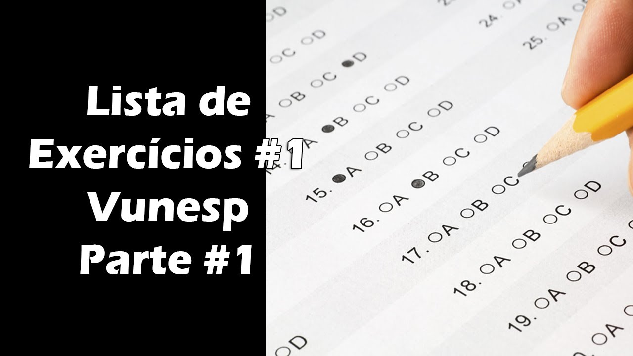 Concurso Odontologia - Lista de Exercícios 1 - Banca VUNESP Parte 1