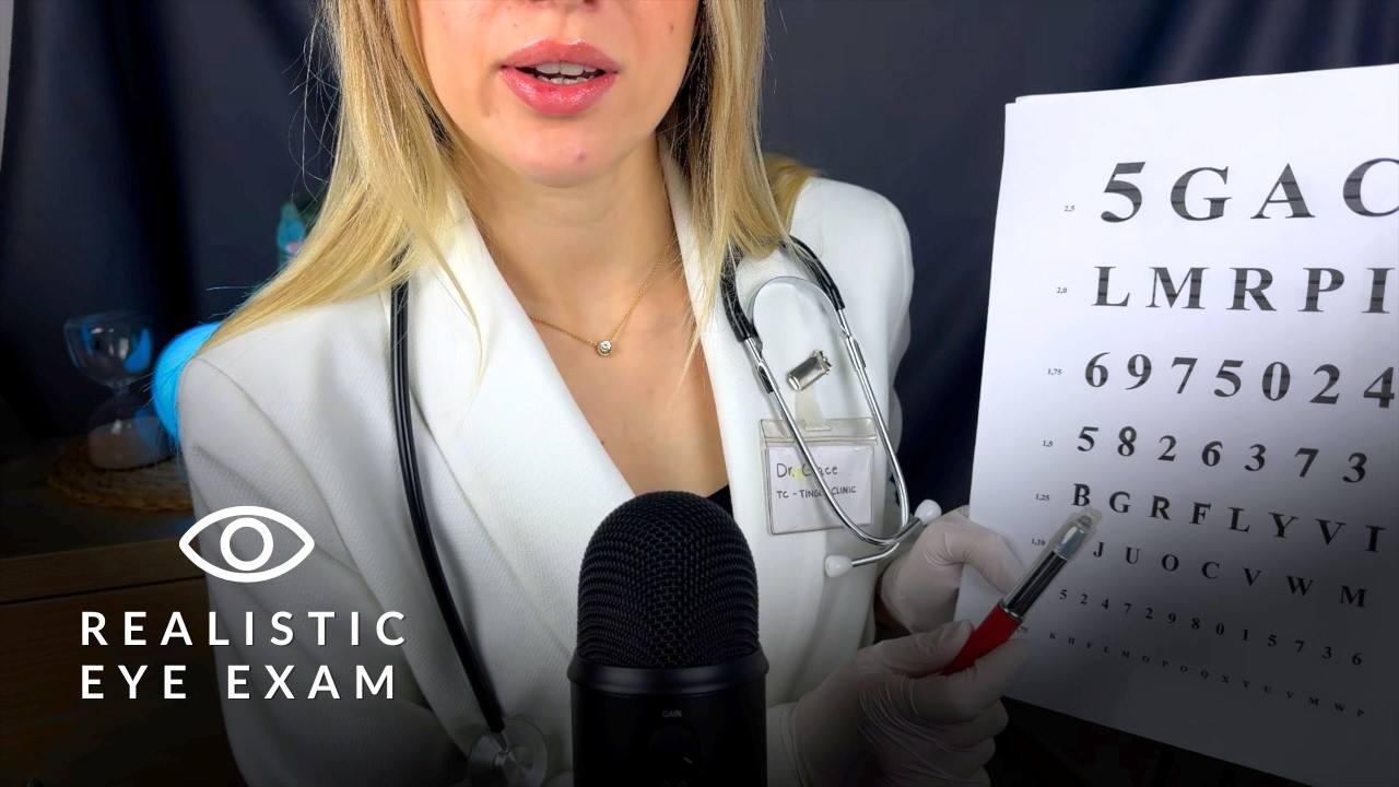 ASMR | 3 detailled realistic Eye Exams - RP 👀🤓