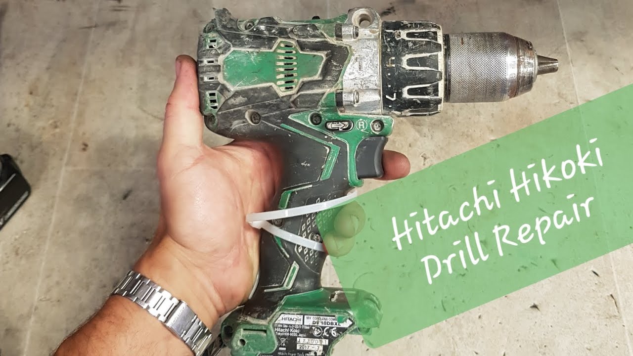 Ремонт. Устранение неполадок в бесщеточной дрели Hitachi DV18DBXL с неисправным пусковым механизмом.
