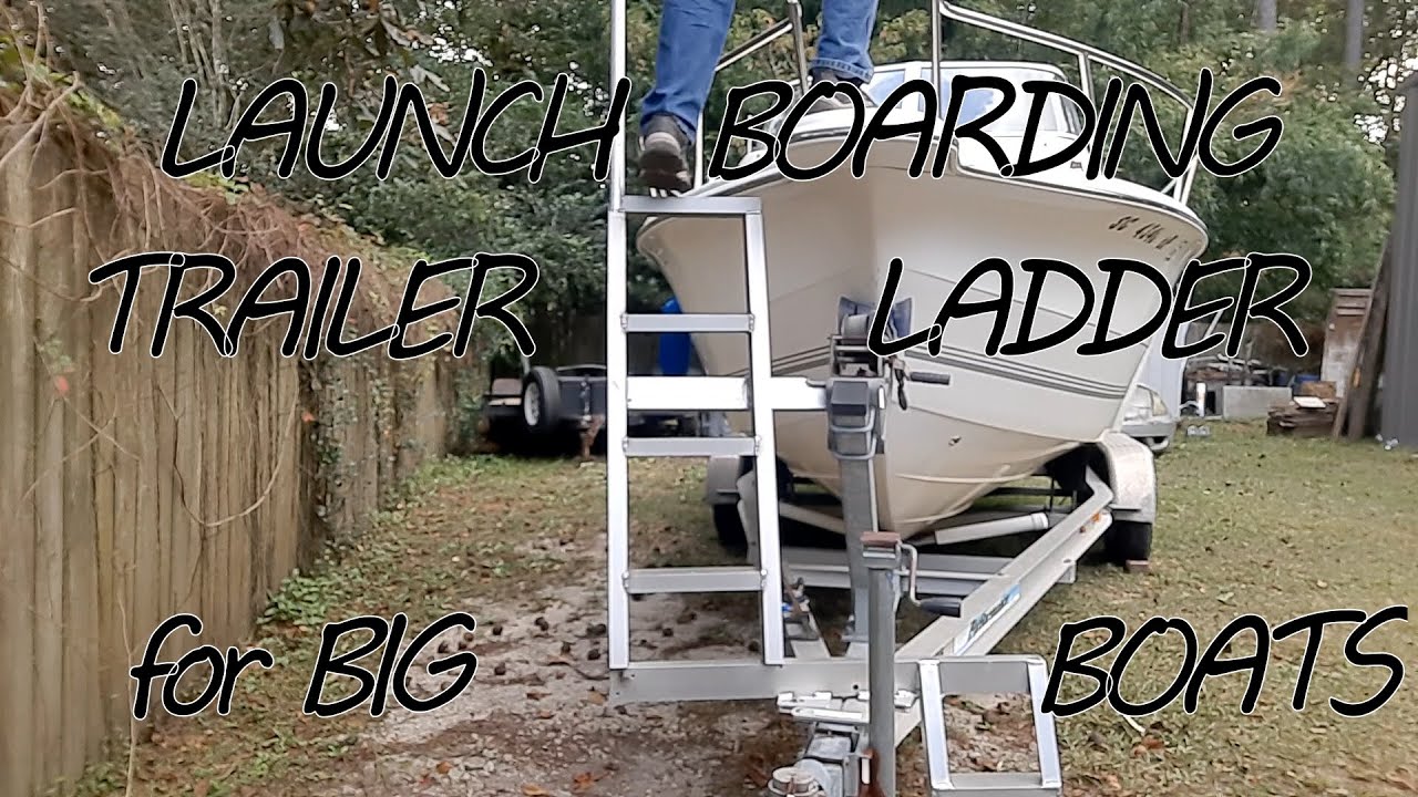 Boat Trailer Steps, boat launch ladder.