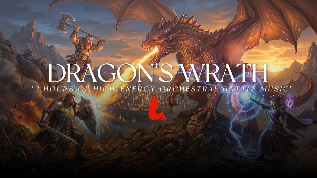 Dragon's Wrath | Ultimate D&D Combat Music | 2 Hours of High-Energy Orchestral Mix #dndmusic