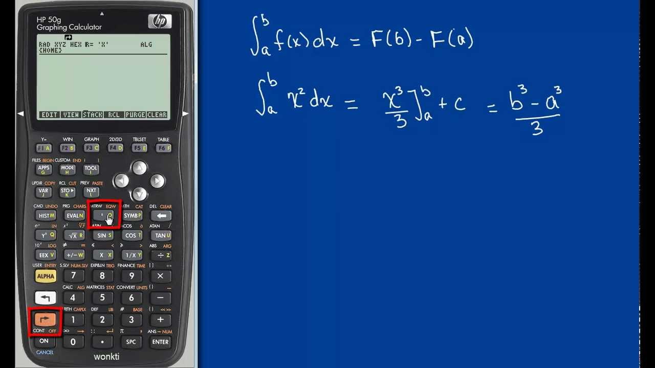 HP 50G: Integral Simbólica