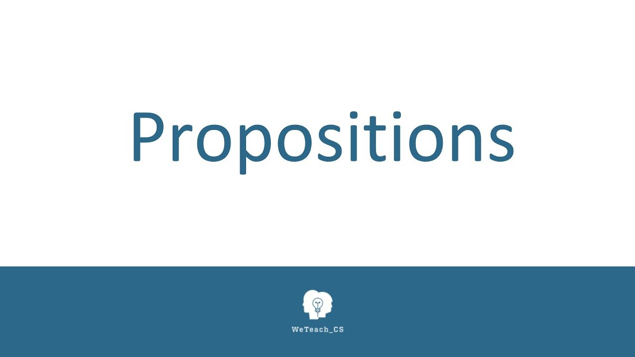 Propositions.
