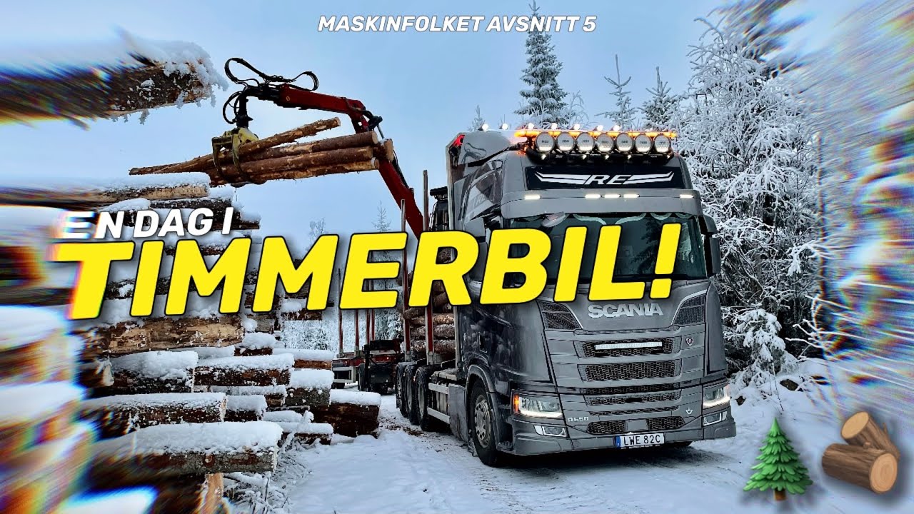 ÅKER MED I TIMMERBIL! 🤩 Maskinfolket del 5 🌲🚛