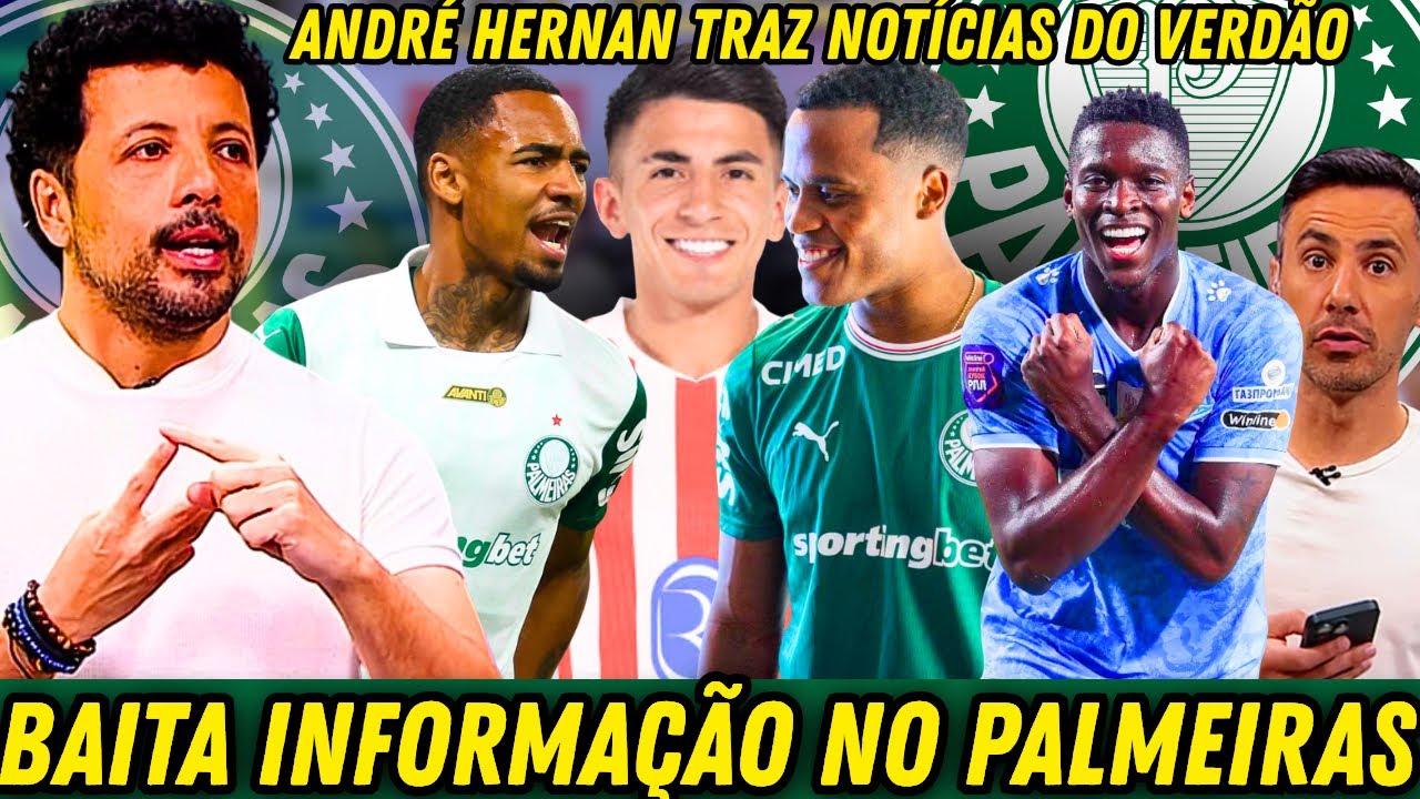 🚨🔥BOMBA! ANDRÉ HERNAN TRAZ INFORMAÇÕES EXCLUSIVAS SOBRE NINO, ALMADA, LUIZ HENRIQUE E ALLAN! 