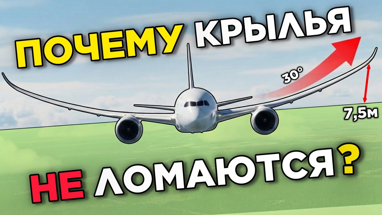 Почему крылья самолёта НЕ ЛОМАЮТСЯ?!