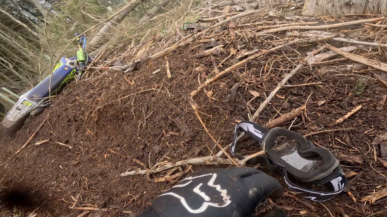 Heriot Vinduro 5th may 2024   (with head first crash)