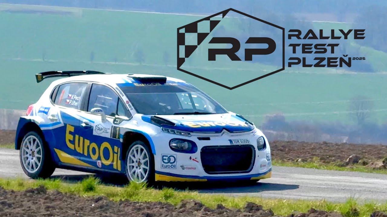 Rallye test Plzeň 2025 - kompletní video | Depo, start a testovací RZ | Pure Rally Action