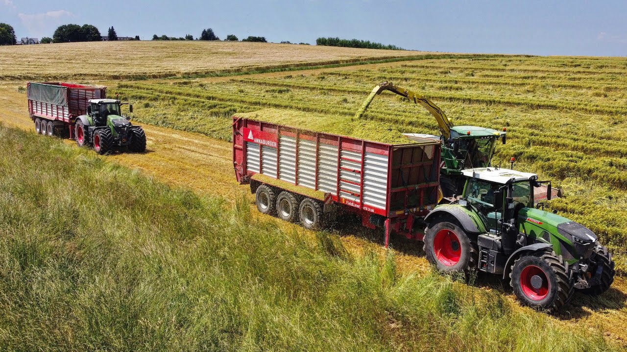 Hektar Jagd beim GPS Häckseln 2023 |Fendt | Annaburger | Meerwarht Agrar
