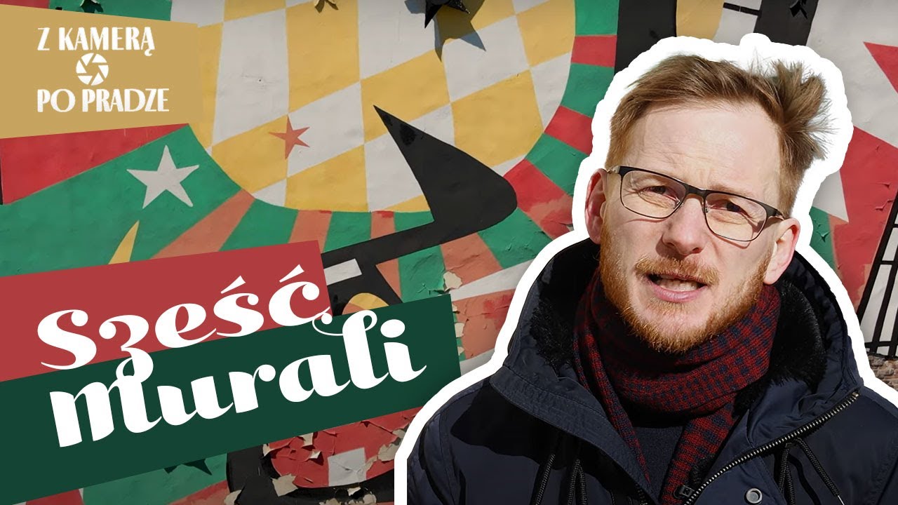 Z kamerą po Pradze: 11. Sześć murali. Jedyna taka ściana na Pradze.