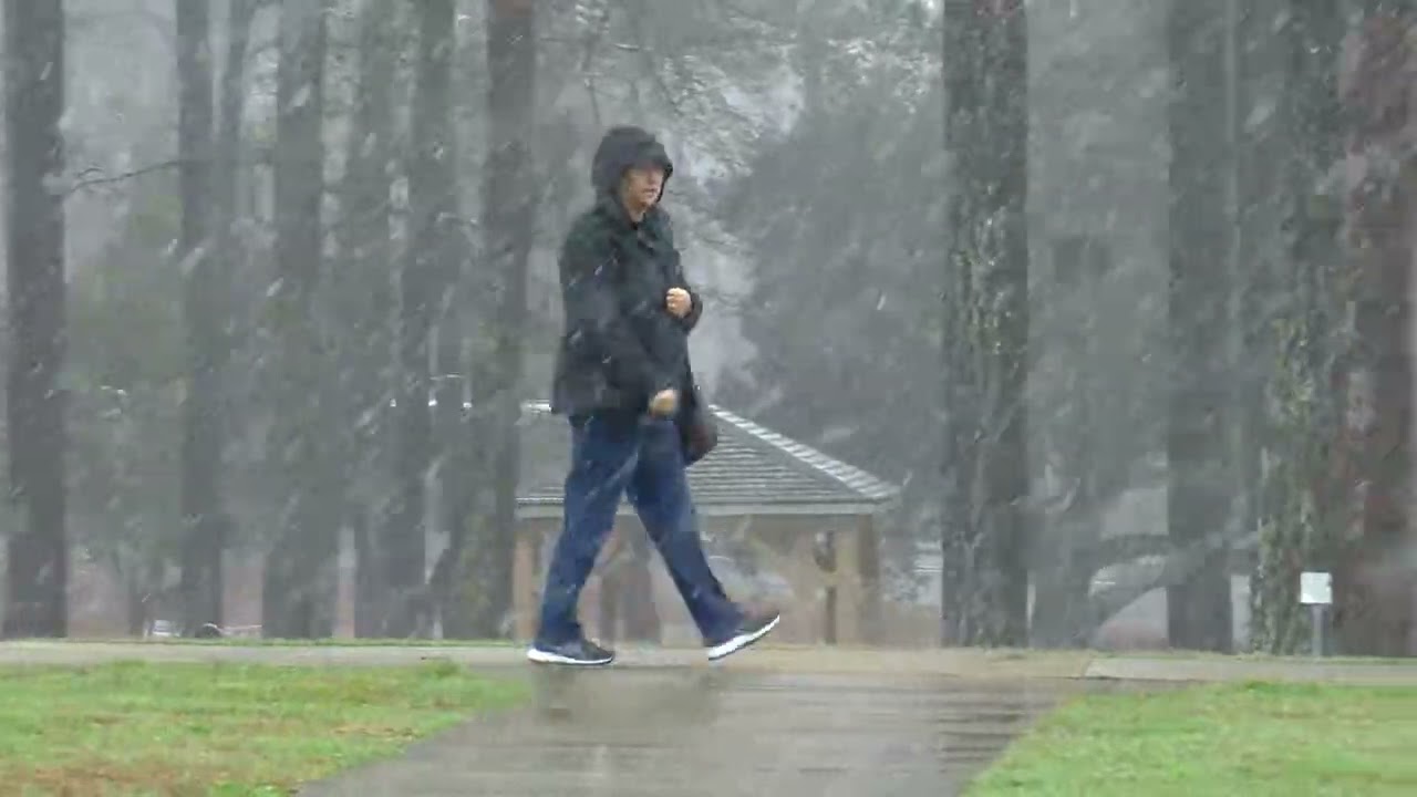 Snow in Clanton, Alabama 2022
