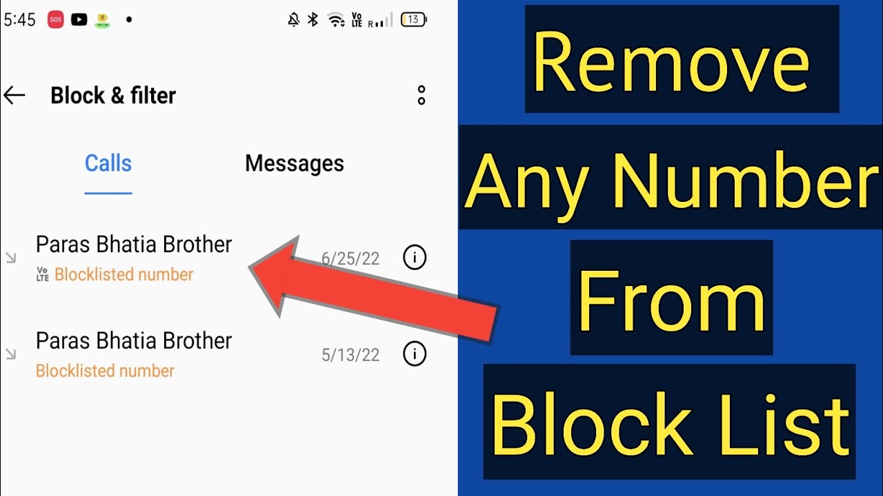 How To Remove Number From BlockList/Blacklist | Remove Number From Blocklist