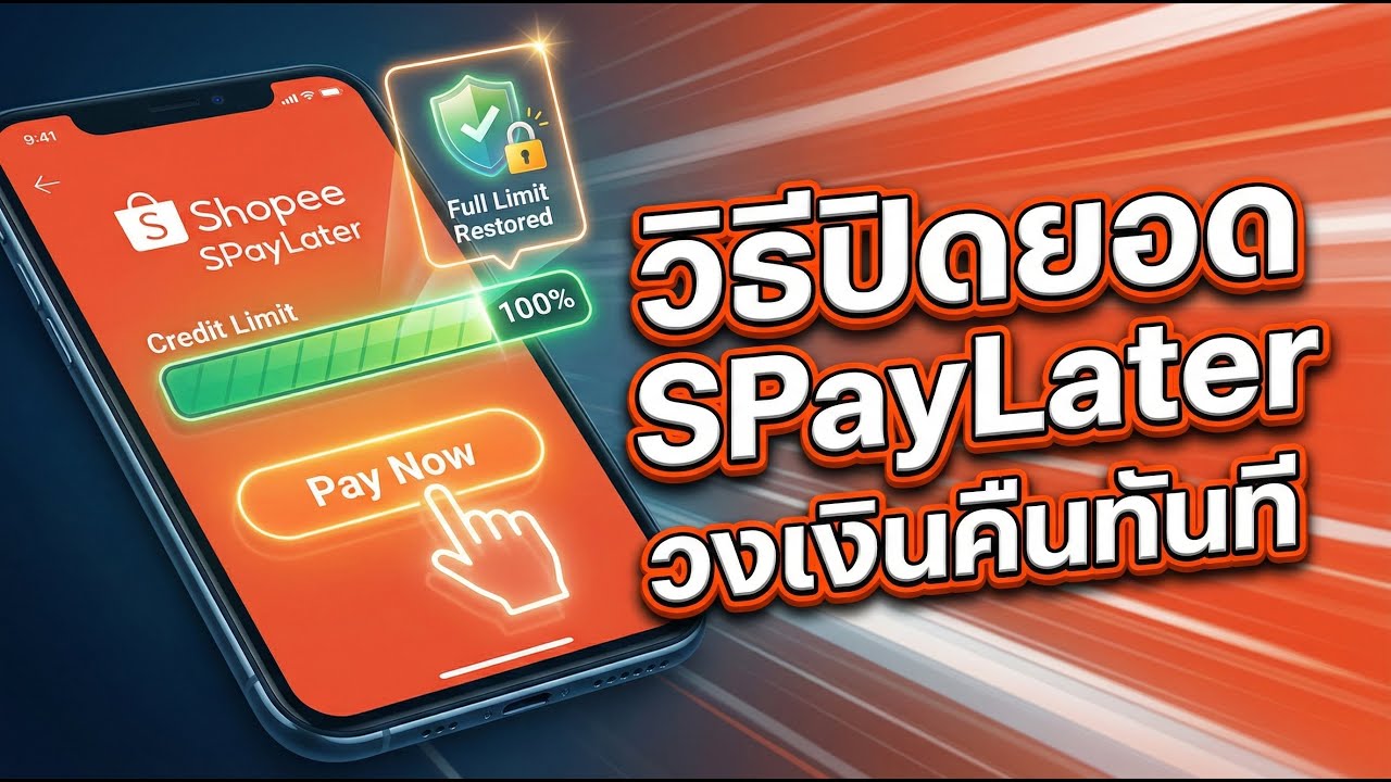 วิธีปิดยอด SPayLater จ่ายล่วงหน้าทั้งหมด หรือเลือกจ่ายบางเดือน (ทำง่ายๆ วงเงินคืนทันที!)
