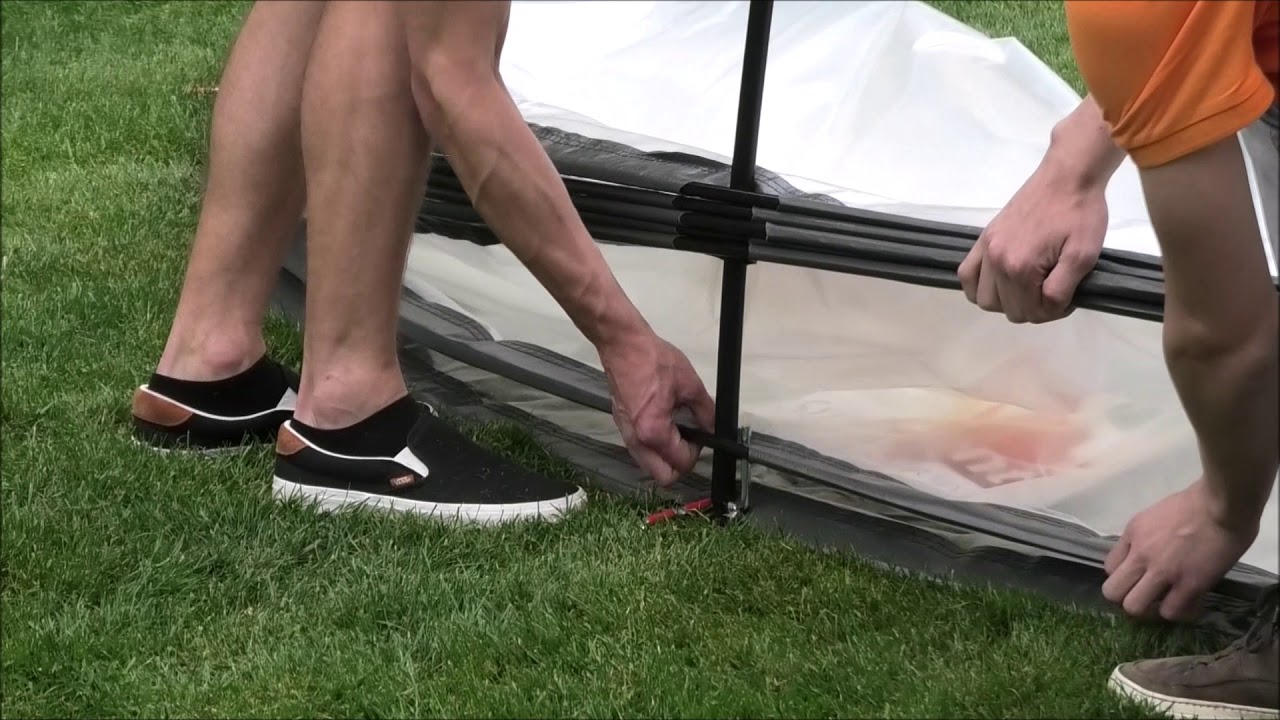SunnyTent - Cross Pole Set - installation