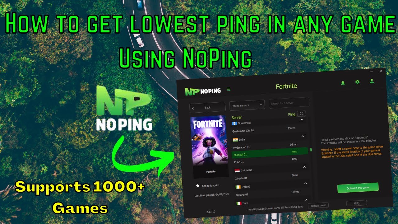 🔧Jak uzyskać najniższy ping w dowolnej grze za pomocą NoPing | ✅Napraw wysokie pingi w dowolnej g...