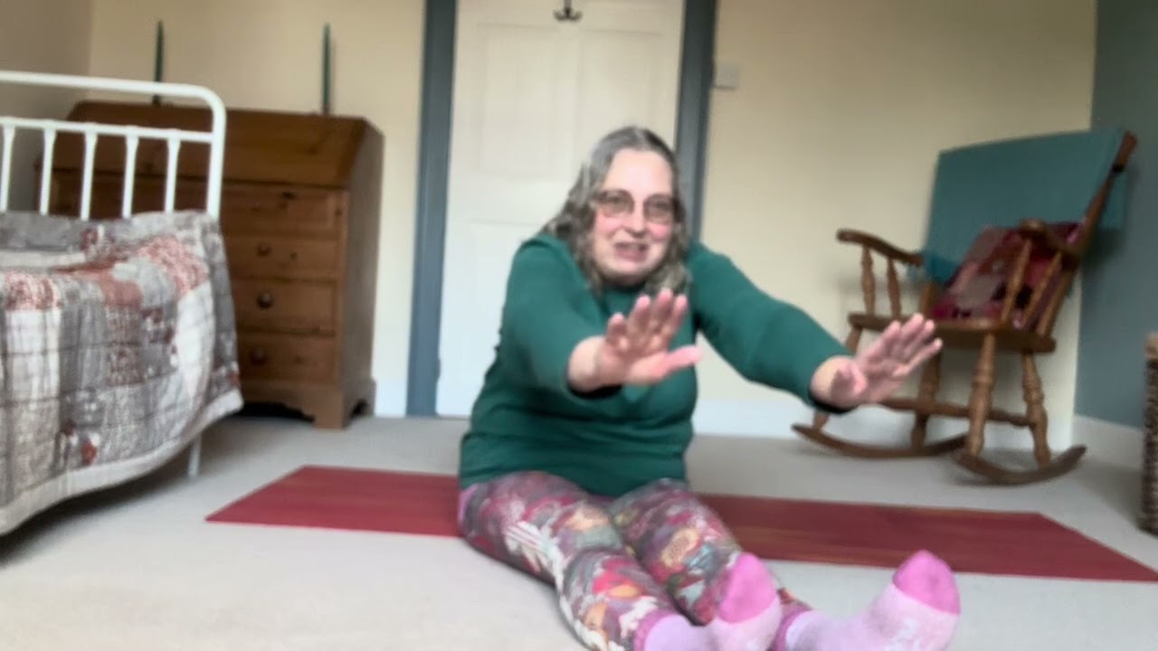 Half an hour of pilates seated stretches